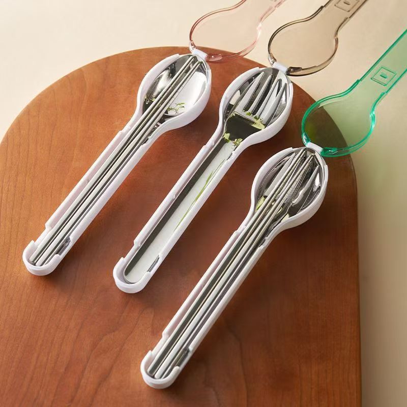 Camp Utensil Set - مجموعة أدوات المائدة المحمولة مع صندوق