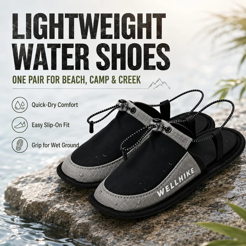 Outdoor Camping Items - شباشب سريعة الجفاف للتخييم، شباشب للخوض