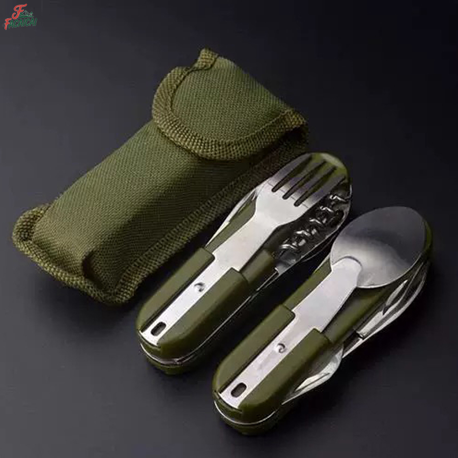 Camp Utensil Set - معدات التخييم: طقم سفر 5 في