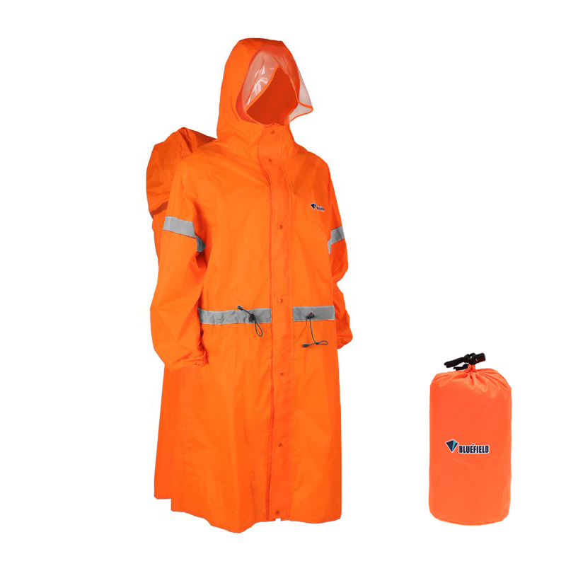 Camping Rain Poncho - حقيبة ظهر عاكسة للضوء للرجال والنساء،