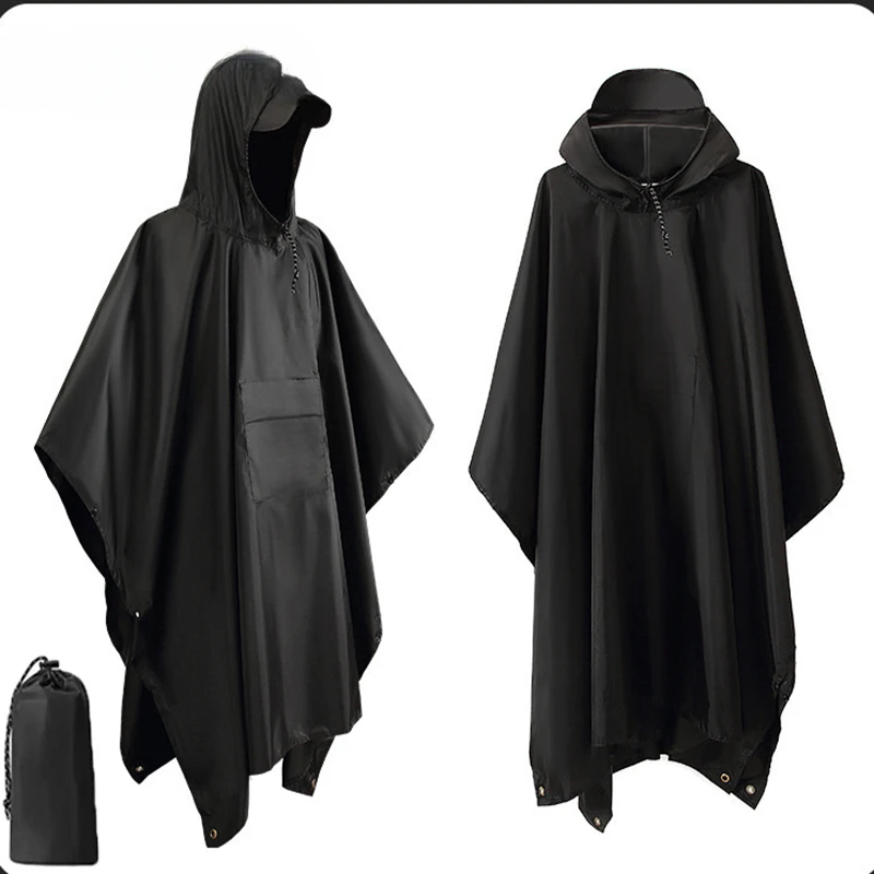 في الهواء الطلق 3 في 1 معطف وا - مراجعة Camping Rain Poncho وسعره
