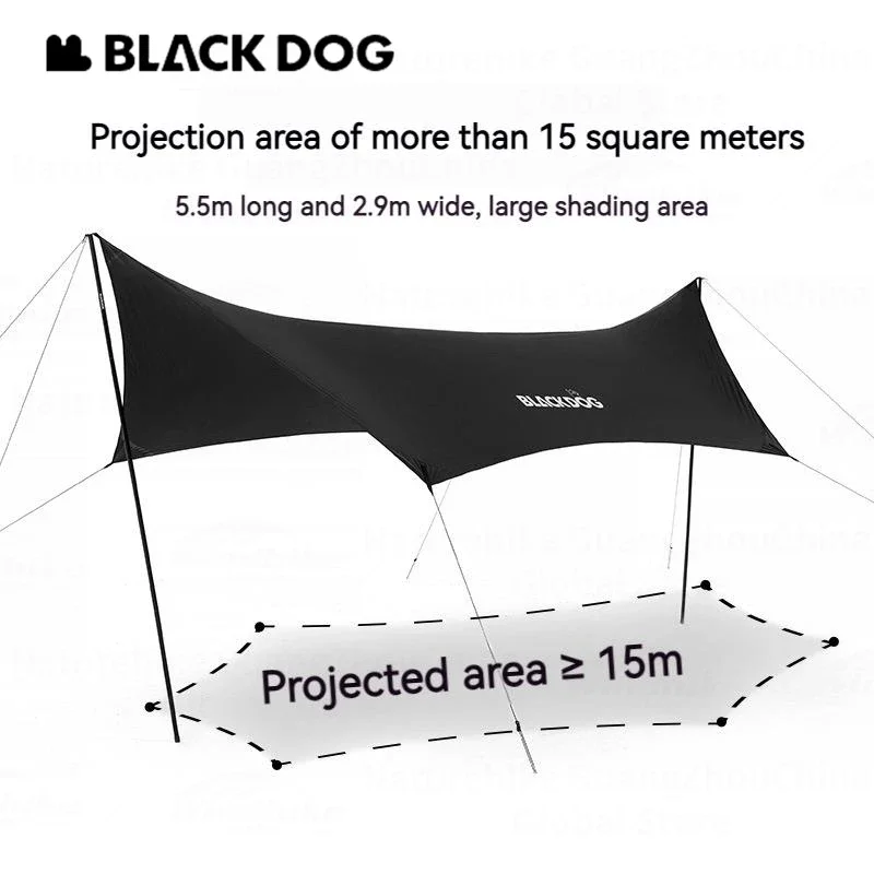 BLACKDOG 5.5x2.9M خيمة مظلة كب - مراجعة Outdoor Camping Dog Fence وسعره