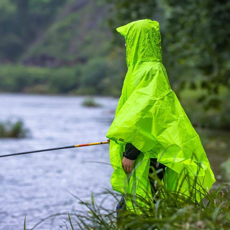 معطف واقٍ من المطر 3 في 1 خفيف - مراجعة Camping Rain Poncho وسعره