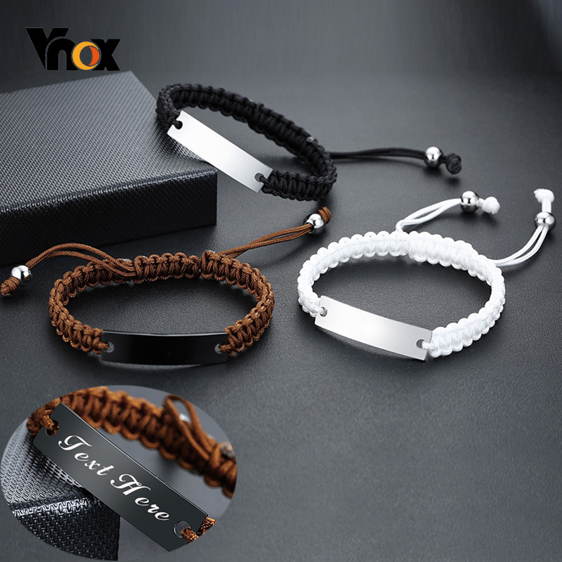 Vnox الرجال عادية حبل مضفر سلس - مراجعة Paracord Bracelet وسعره