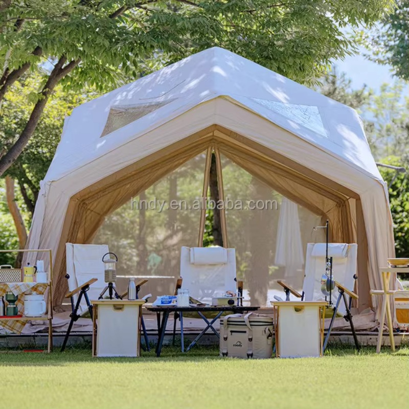 2025 كبير فاخر 5 6 7 شخص مقاوم - مراجعة Outdoor Camping Inflatable Tent وسعره