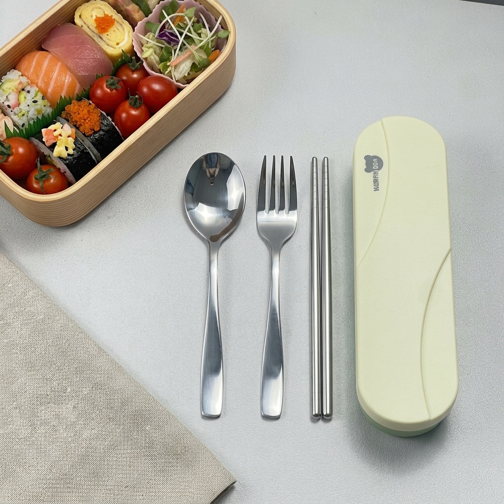 طقم أدوات مائدة محمول من الفول - مراجعة Camp Utensil Set وسعره