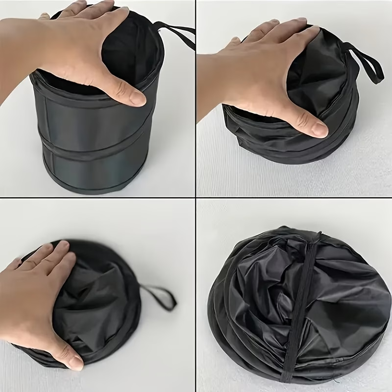 سلة مهملات قابلة للطي ومحمولة  - مراجعة Outdoor Camping Bin وسعره