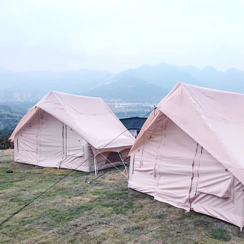 غطاء خيمة خارجي مقاوم للماء مت - مراجعة Outdoor Camping Inflatable Tent وسعره