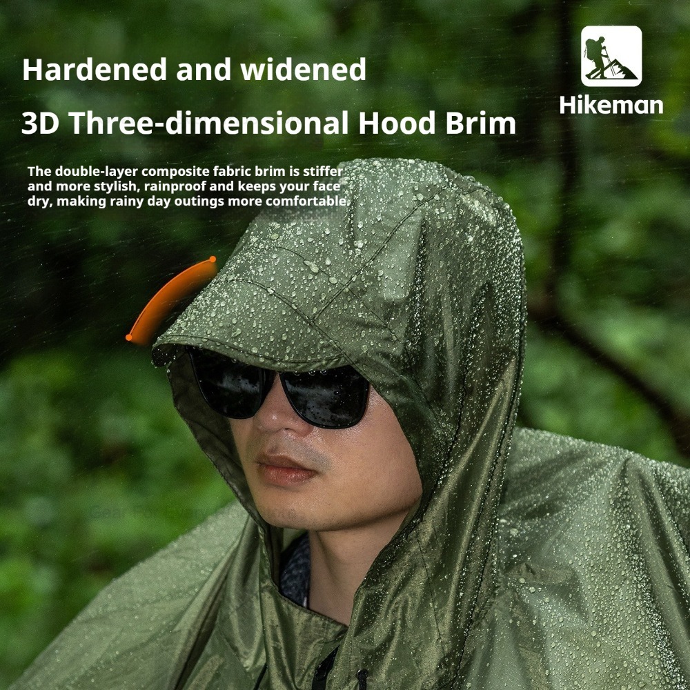 معطف مطر خفيف الوزن بسحاب مصنو - مراجعة Camping Rain Poncho وسعره