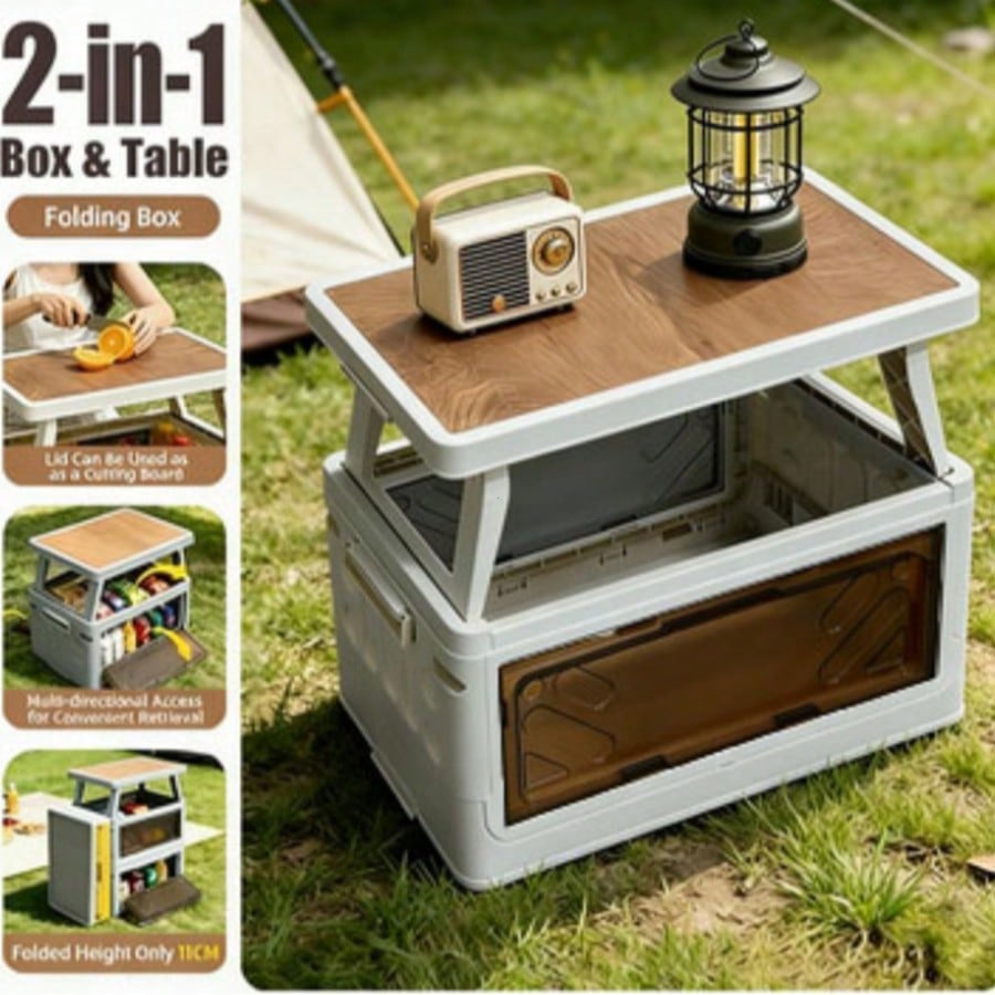 صندوق تخزين متعدد الوظائف للتخ - مراجعة Outdoor Camping Bin وسعره