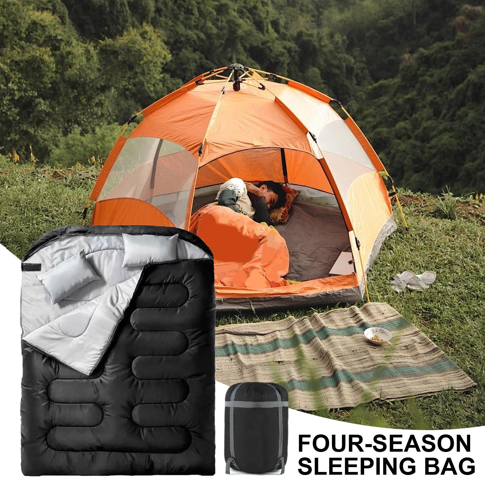كيس نوم مزدوج للبالغين يتسع لش - مراجعة Outdoor Camping Activities For Adults وسعره