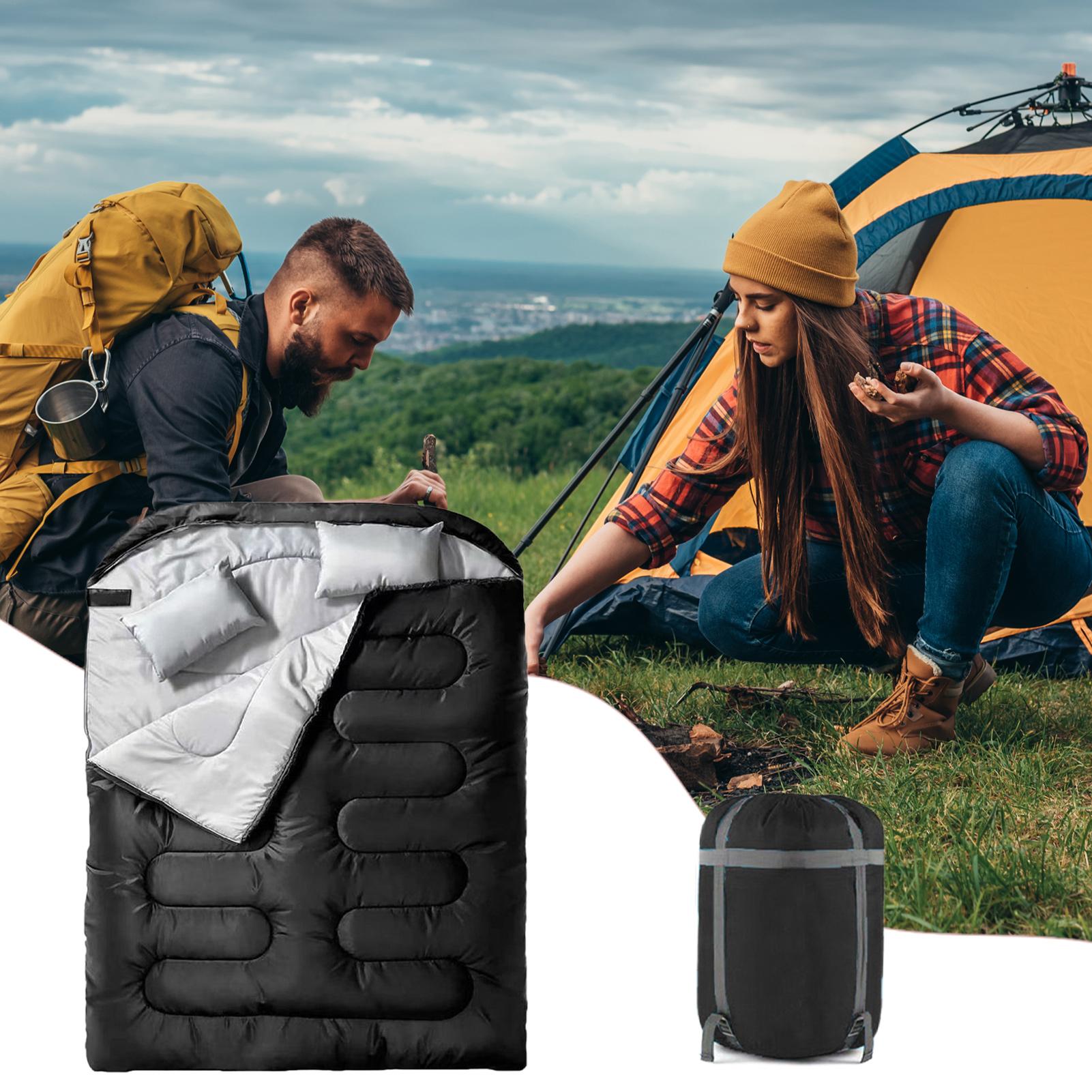 كيس نوم مزدوج للبالغين يتسع لش - مراجعة Outdoor Camping Activities For Adults وسعره