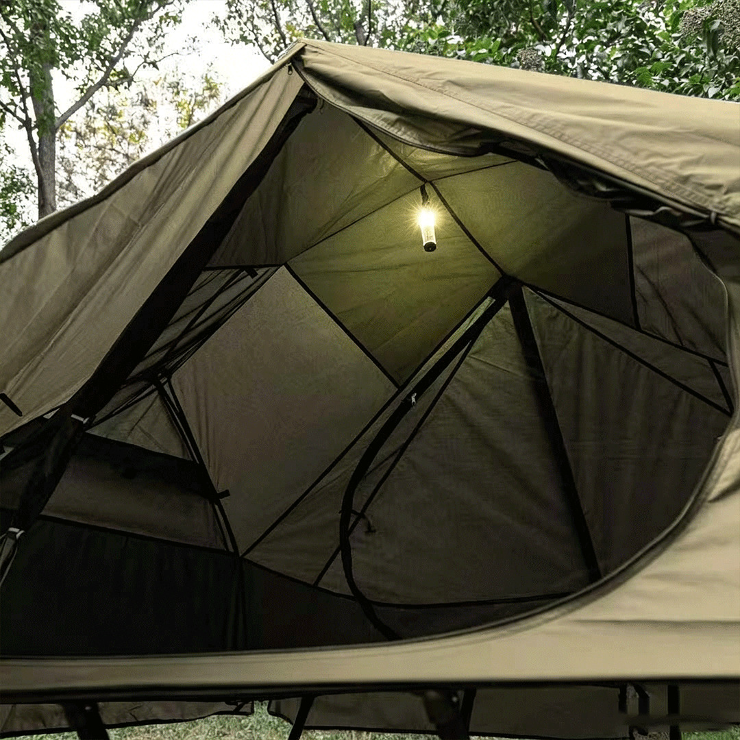 سرير تخييم خفيف الوزن مرتفع عن - مراجعة Outdoor Camping Cot وسعره
