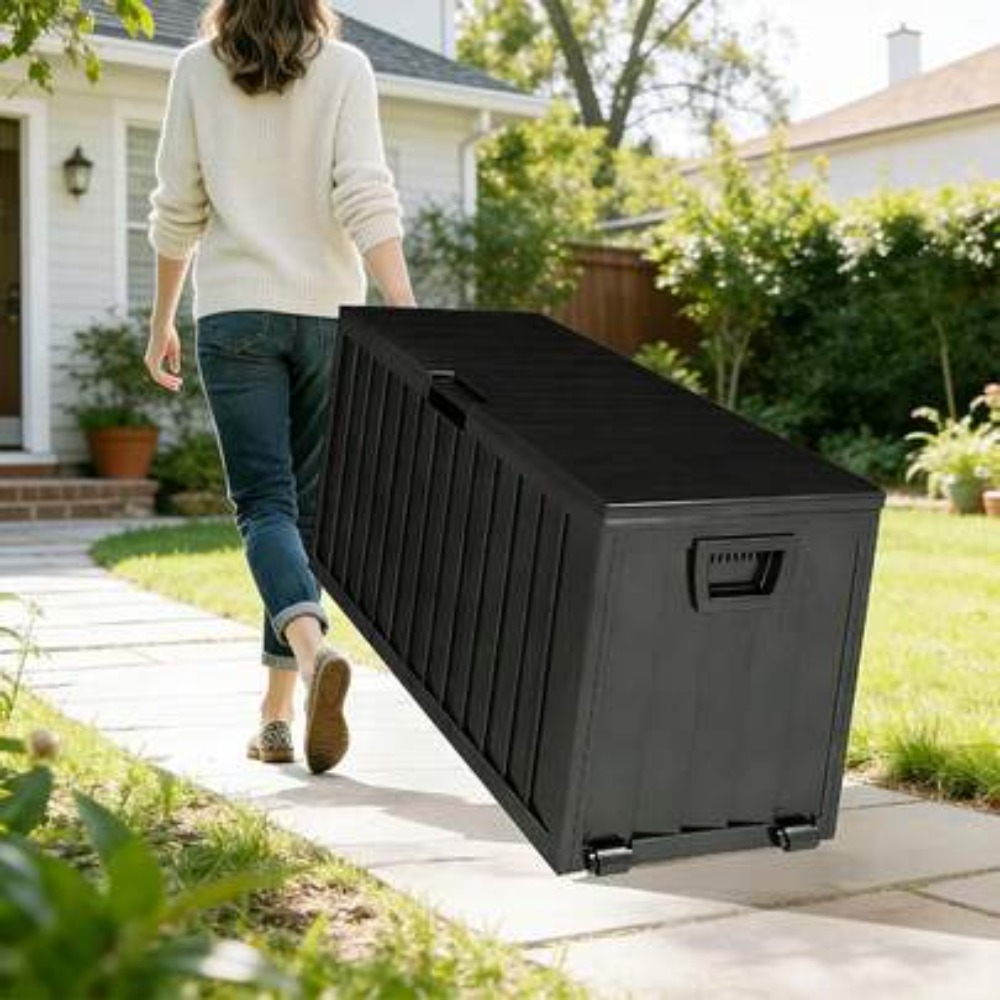 صندوق تخزين خارجي بسعة 75 جالو - مراجعة Outdoor Camping Bin وسعره