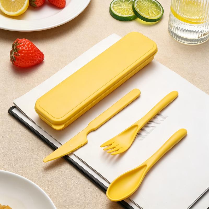 طقم أدوات مائدة من قش القمح يش - مراجعة Camp Utensil Set وسعره
