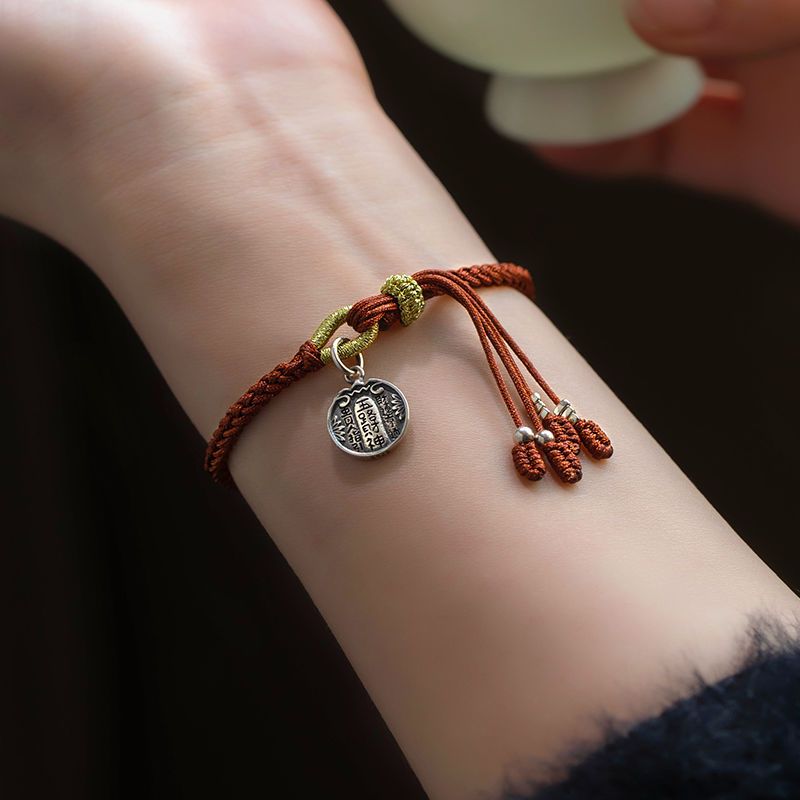 S925 فضة التبتية الأحمر حبل ،  - مراجعة Paracord Bracelet وسعره