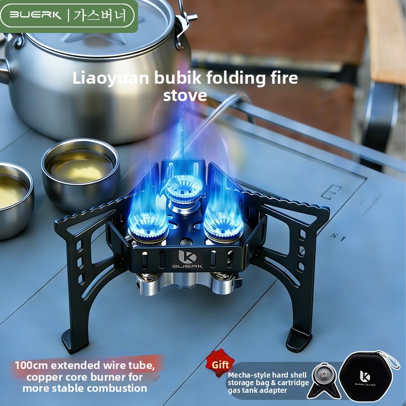 موقد غاز محمول قابل للطي 6500  - مراجعة Outdoor Camping Solo وسعره