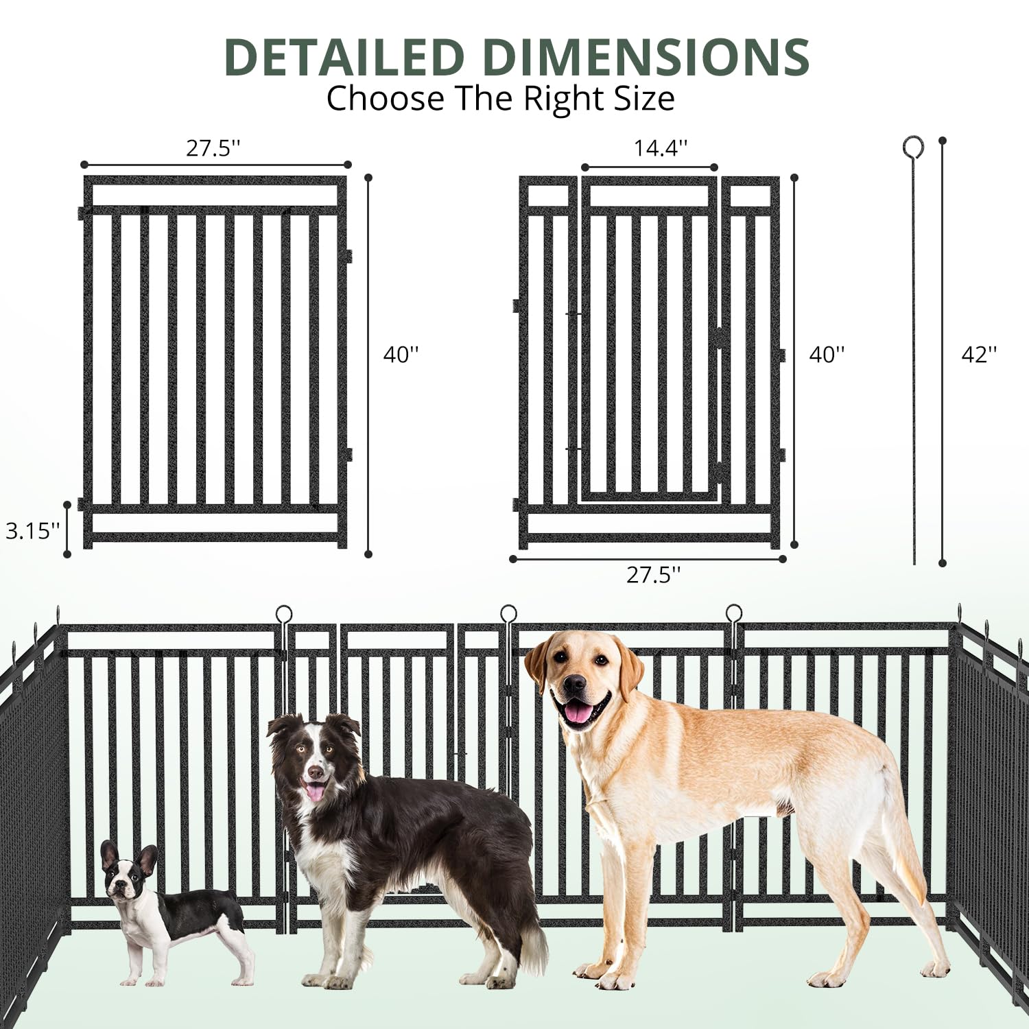 سياج كلاب خارجي مُسمَّك بارتفا - مراجعة Outdoor Camping Dog Fence وسعره