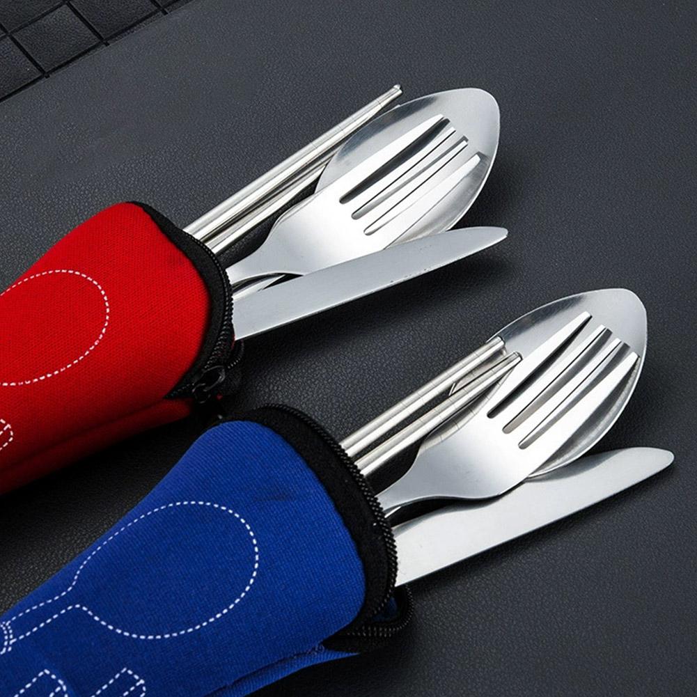 طقم أدوات مائدة للنزهات قابل ل - مراجعة Camp Utensil Set وسعره