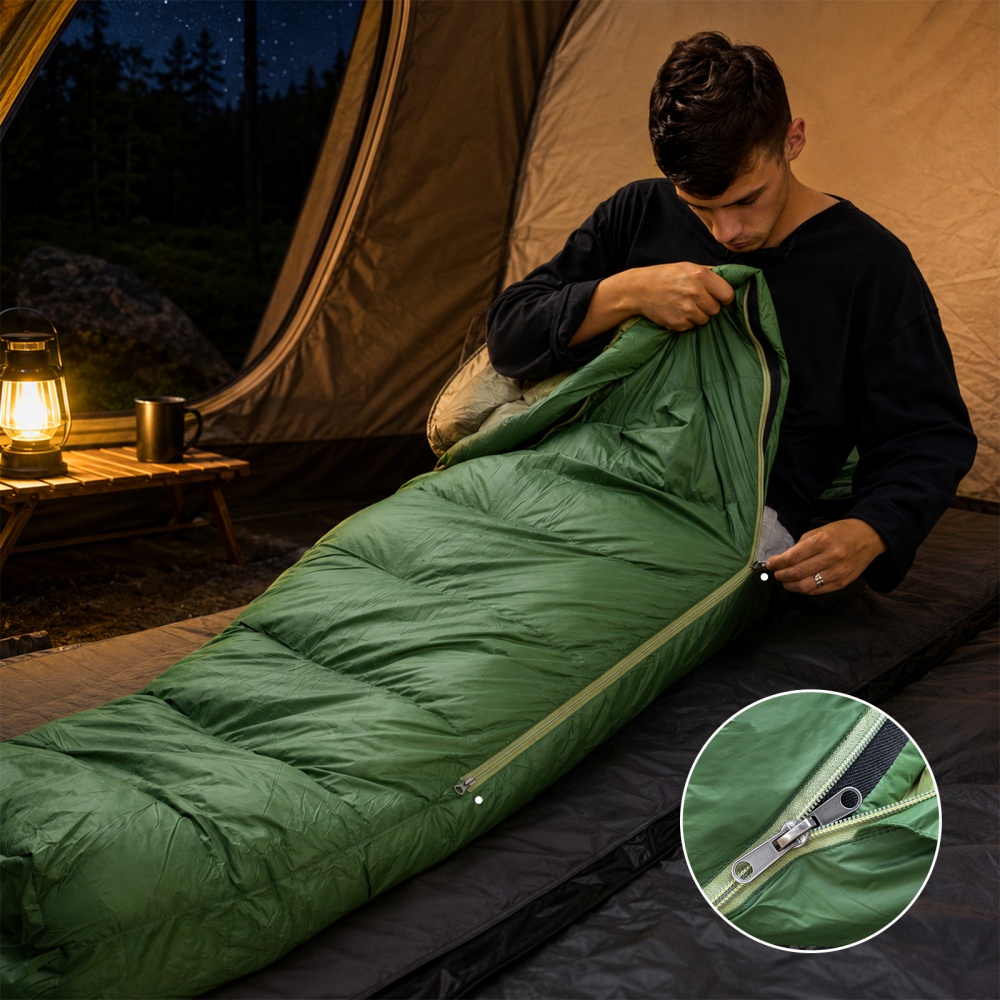 كيس نوم نايت كات: 600 وحدة حشو - مراجعة Outdoor Camp وسعره