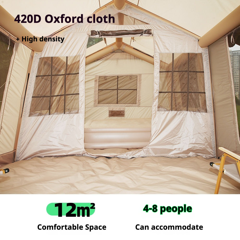 خيمة تخييم خارجية قابلة للنفخ  - مراجعة Outdoor Camping Inflatable Tent وسعره
