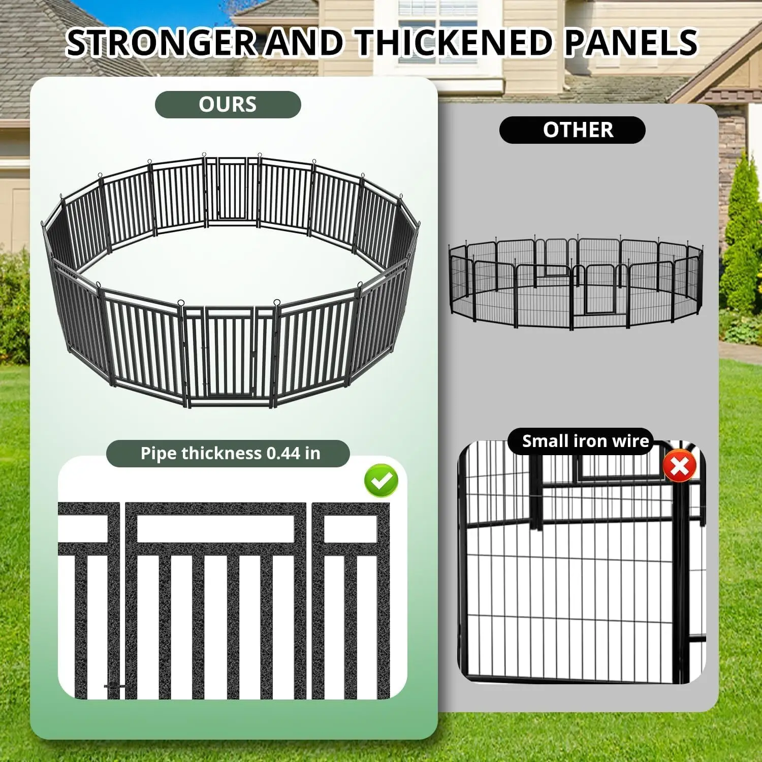 سياج للكلاب للاستخدام الداخلي  - مراجعة Outdoor Camping Dog Fence وسعره