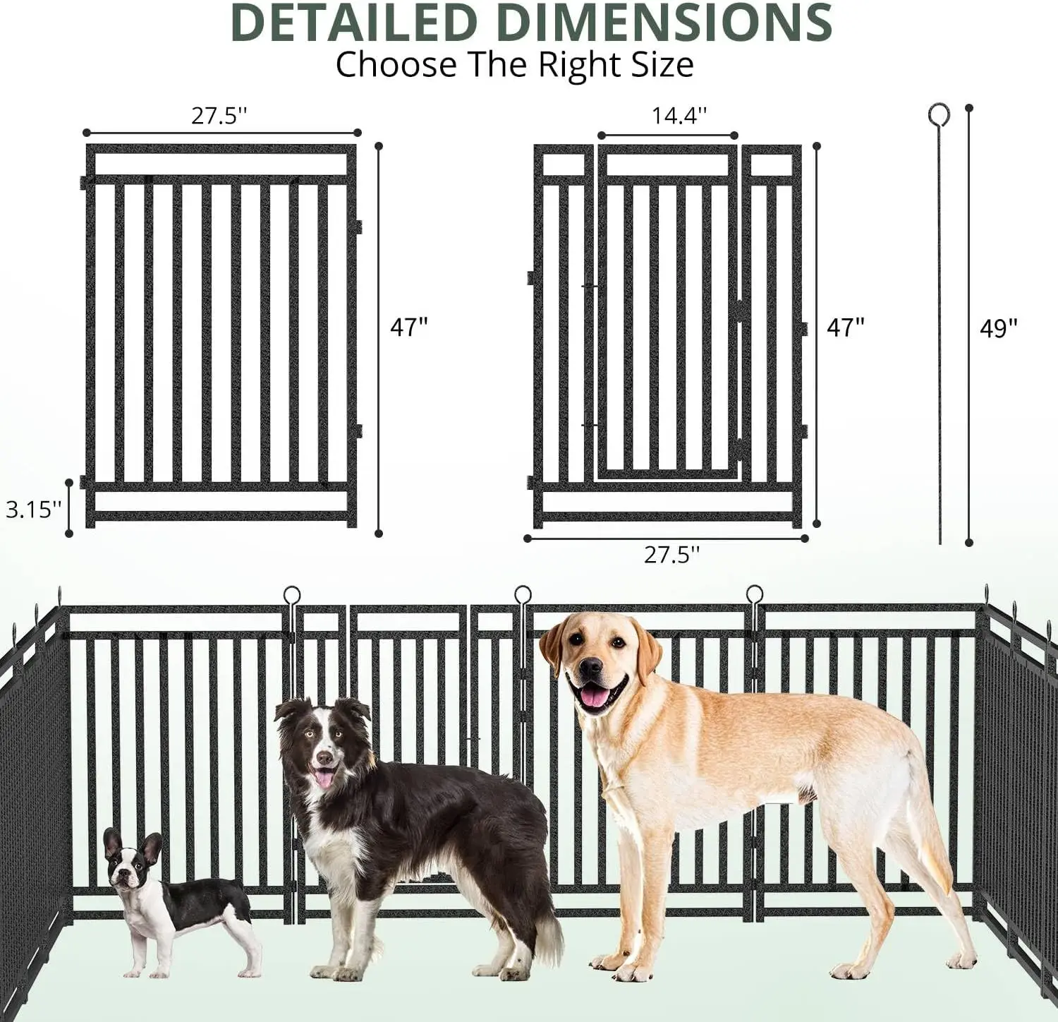 سياج للكلاب للاستخدام الداخلي  - مراجعة Outdoor Camping Dog Fence وسعره
