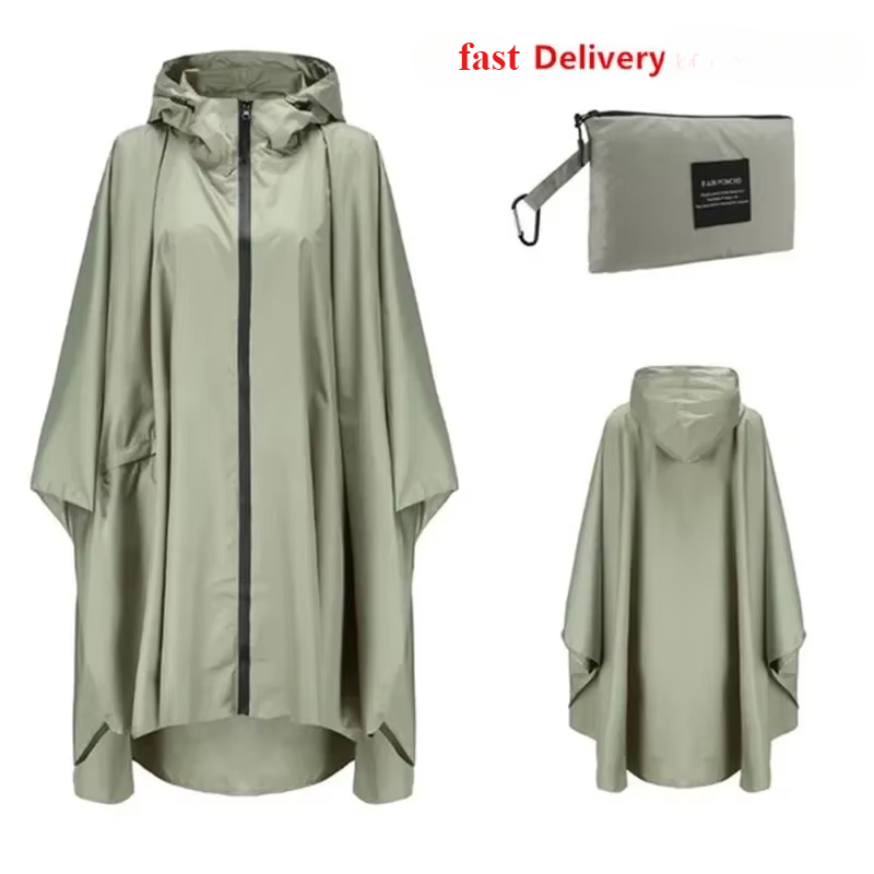 النايلون دراجة نارية الكبار مع - مراجعة Camping Rain Poncho وسعره