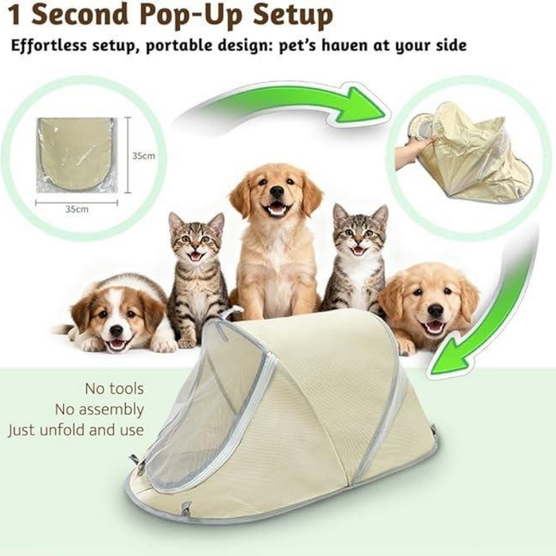 خيمة محمولة للكلاب للاستخدام ا - مراجعة Outdoor Camping Dog Fence وسعره