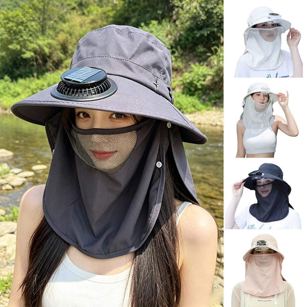 قبعة شمسية مزودة بمروحة شمسية  - مراجعة Outdoor Camping Activities For Adults وسعره