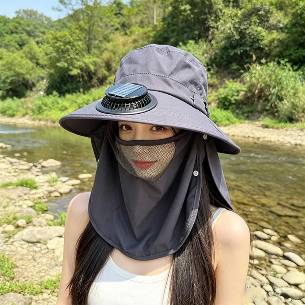 قبعة شمسية مزودة بمروحة شمسية  - مراجعة Outdoor Camping Activities For Adults وسعره