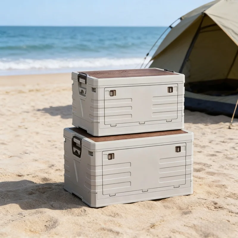 صندوق تخزين للسيارة قابل للطي  - مراجعة Outdoor Camping Bin وسعره