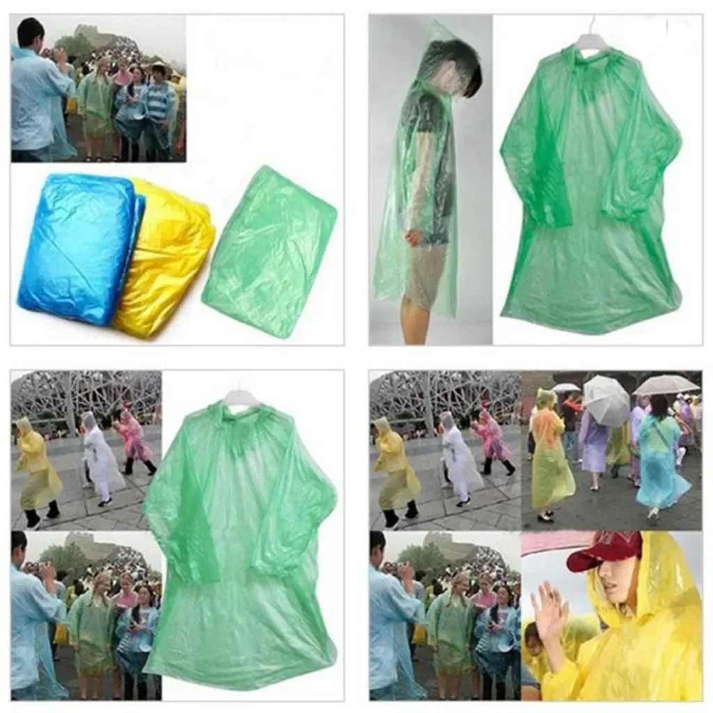 5/10 قطعة معطف واق من المطر ال - مراجعة Camping Rain Poncho وسعره