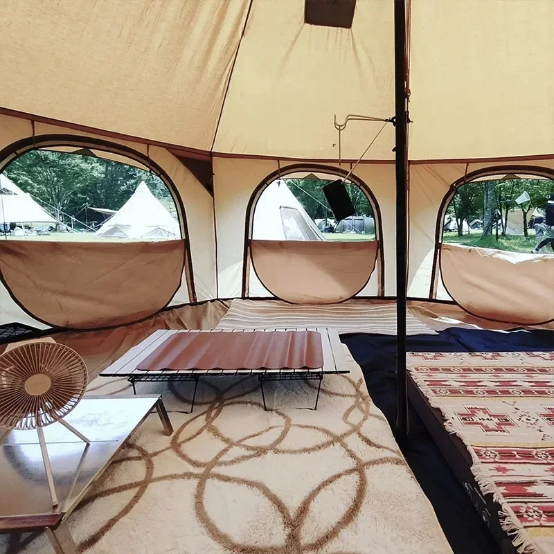 خيمة كبيرة للتخييم الخارجي للع - مراجعة Outdoor Yurt Camping وسعره