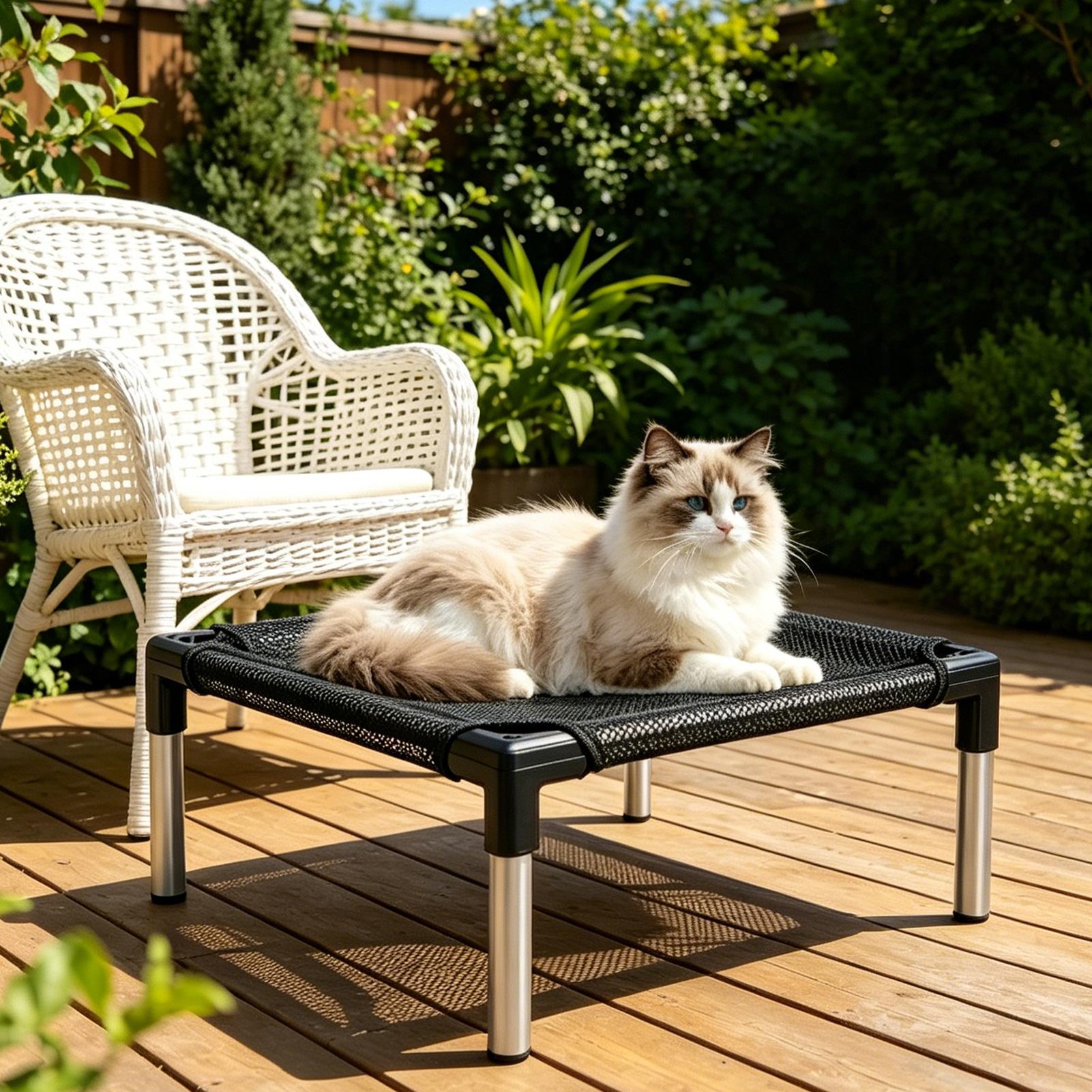 سرير كلاب مرتفع قابل للغسل مع  - مراجعة Outdoor Camping Cot وسعره